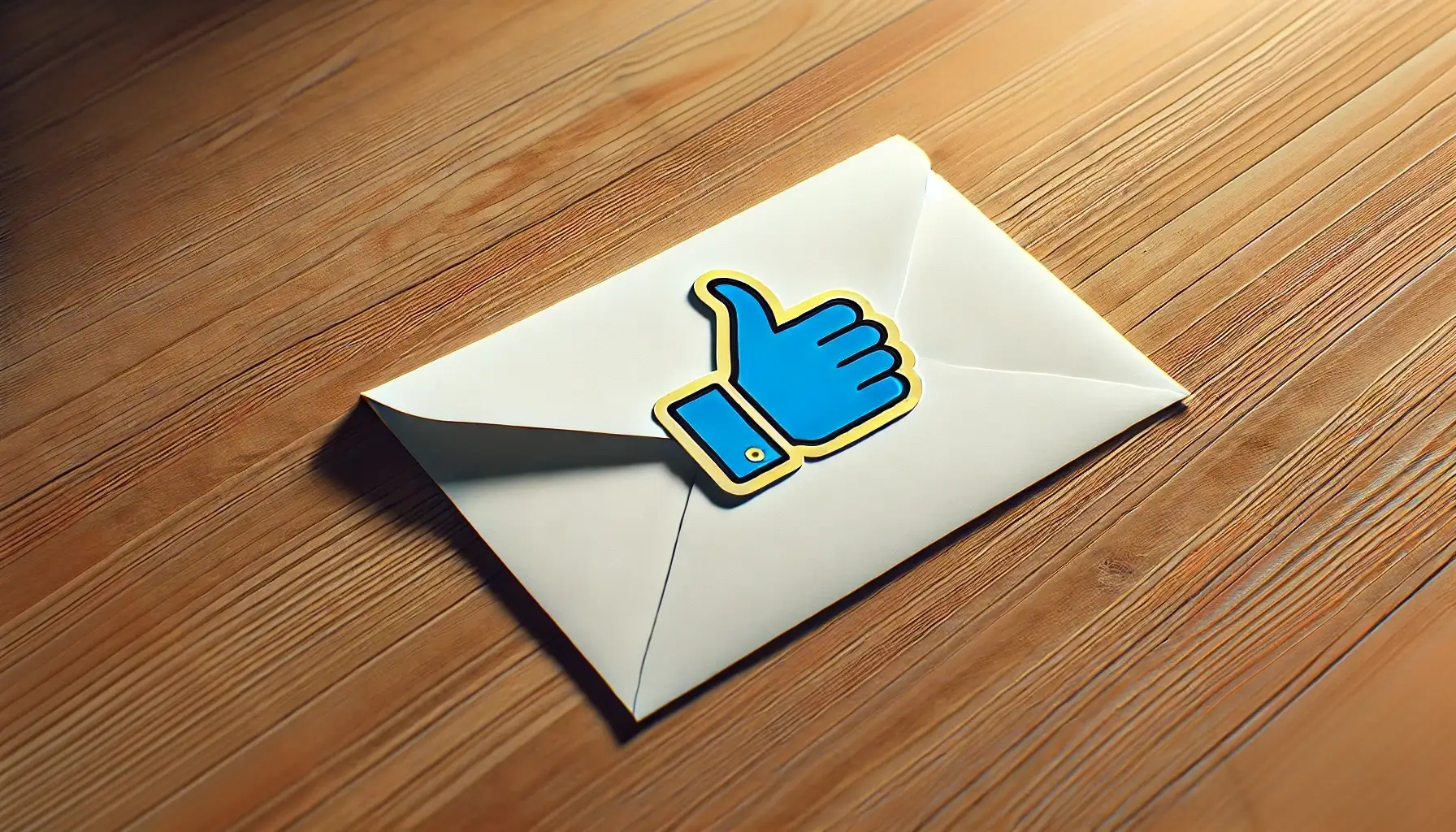 A letter of recommendation on a wooden desk