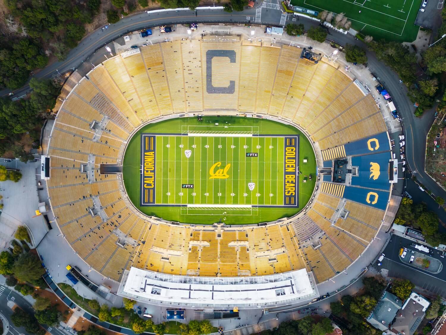 The University of California, Berkeley football stadium